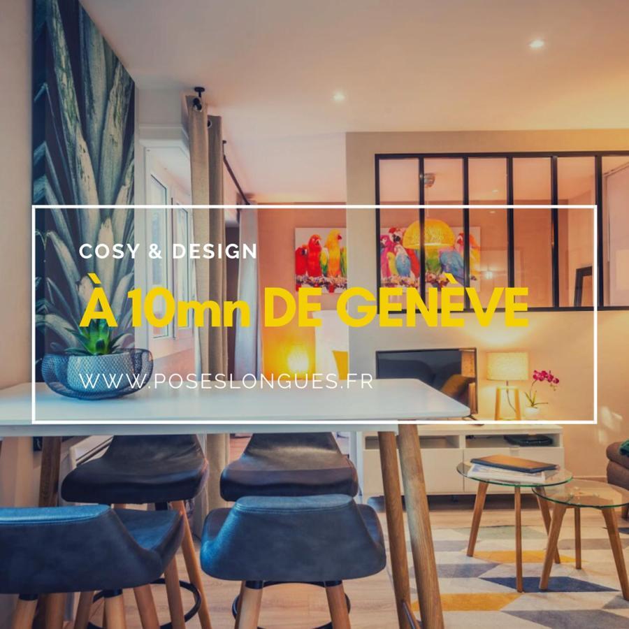 Le Chatelet- Parking Gratuit - Cosy Et Design - A 10 Mn De Geneve Annemasse Exteriör bild